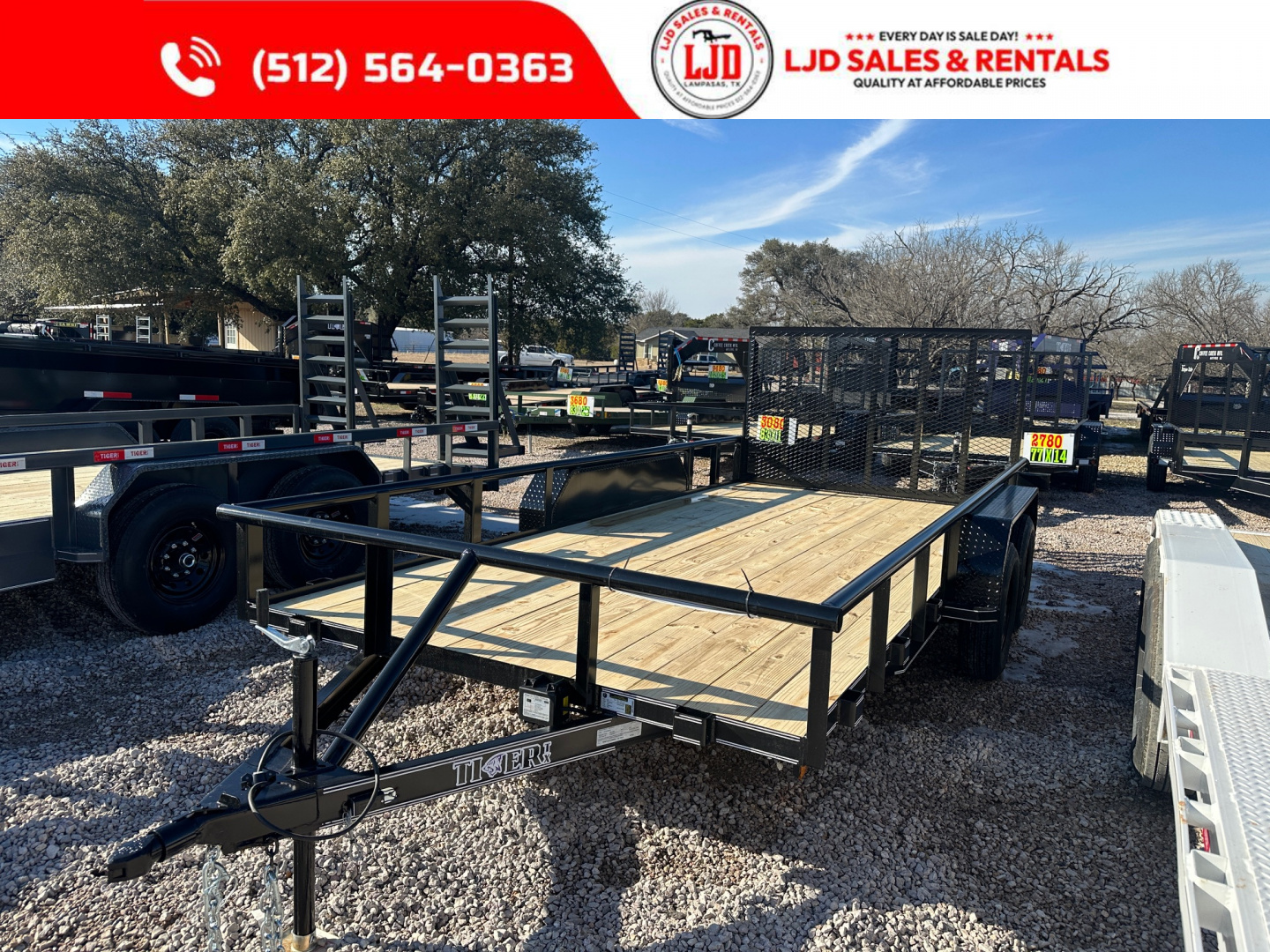 New 2026 Tiger - 83" x 16' - Utility Trailer