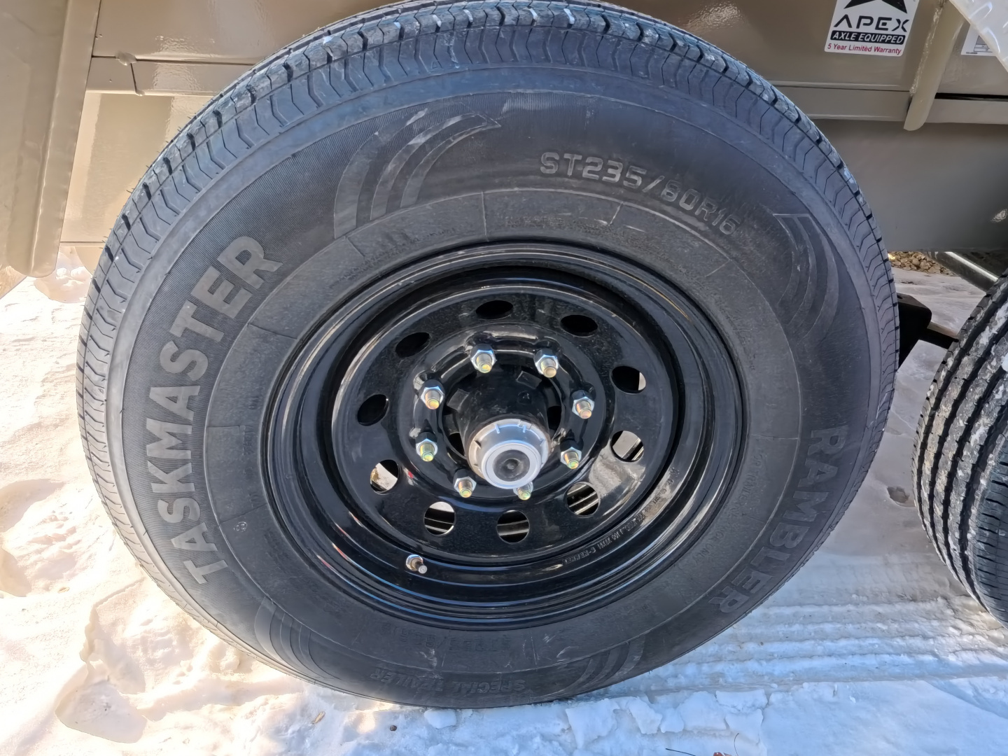 New 2026 Iron Bull 83 x 14 DWB Dump Trailer, 14,999lb. GVWR, Hydraulic Jack, Aluminum Ramps, Desert Sand Dump