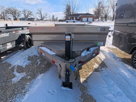 New 2026 Iron Bull 83 x 14 DWB Dump Trailer, 14,999lb. GVWR, Hydraulic Jack, Aluminum Ramps, Desert Sand Dump