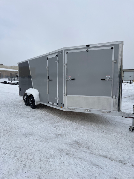New 2026 Discovery Aerolite SE 7x23 Snowmobile Trailer #28777