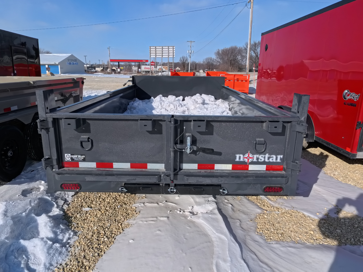 New 2026 Norstar 83 x 14 DCB Dump Trailer, 14,000lb. GVWR, Grey