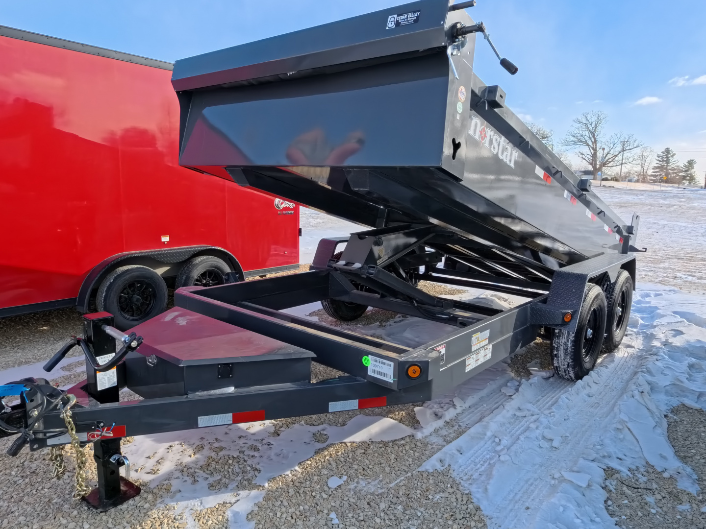 New 2026 Norstar 83 x 14 DCB Dump Trailer, 14,000lb. GVWR, Grey