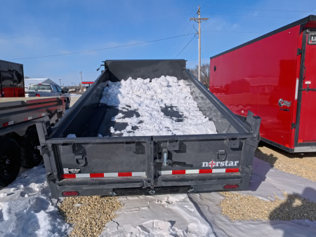 New 2026 Norstar 83 x 14 DCB Dump Trailer, 14,000lb. GVWR, Grey