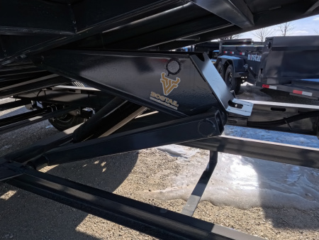 New 2026 Iron Bull 83 x 14 DWB Dump Trailer, 14,999lb. GVWR, Aluminum Ramps, Grey