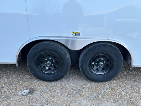 New 2025 H&H Trailers 8.5'X24' V NOSE CAR HAULER 85" INTERIOR HEIGHT RAMP DOOR Cargo / Enclosed Trailer