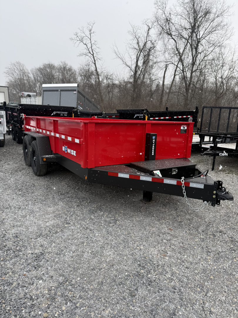 New ***DEALER DEMO *** 2025 BWise 7x14 - 15.4K GVWR - Two-Tone - DLP Series Dump Trailer