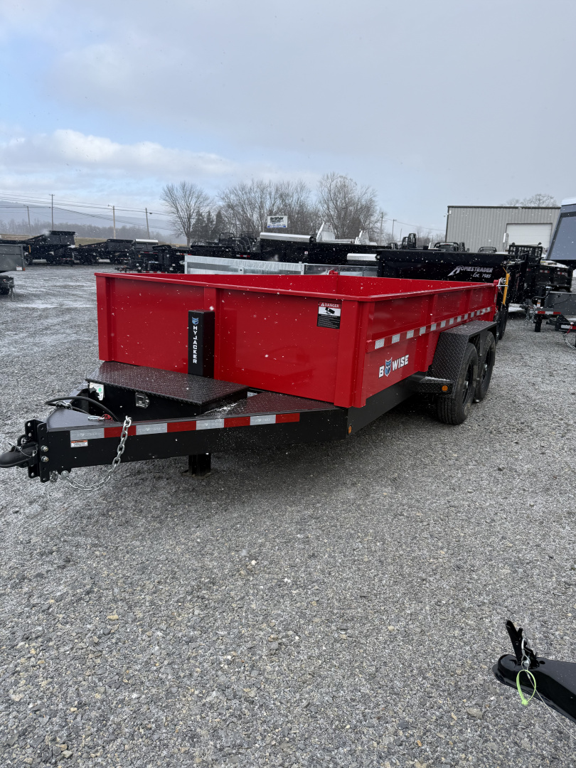 New ***DEALER DEMO *** 2025 BWise 7x14 - 15.4K GVWR - Two-Tone - DLP Series Dump Trailer