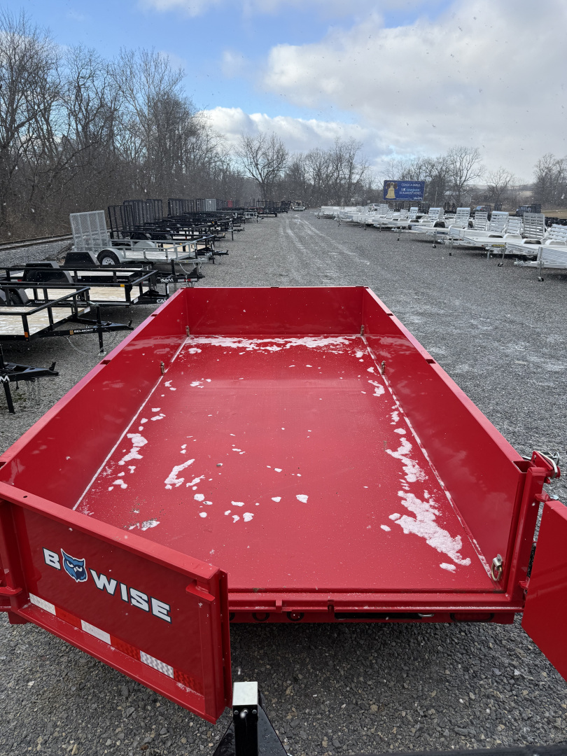New ***DEALER DEMO *** 2025 BWise 7x14 - 15.4K GVWR - Two-Tone - DLP Series Dump Trailer
