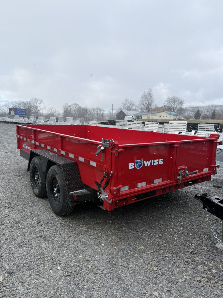 New ***DEALER DEMO *** 2025 BWise 7x14 - 15.4K GVWR - Two-Tone - DLP Series Dump Trailer