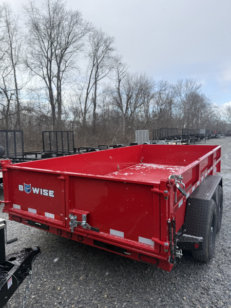 New ***DEALER DEMO *** 2025 BWise 7x14 - 15.4K GVWR - Two-Tone - DLP Series Dump Trailer