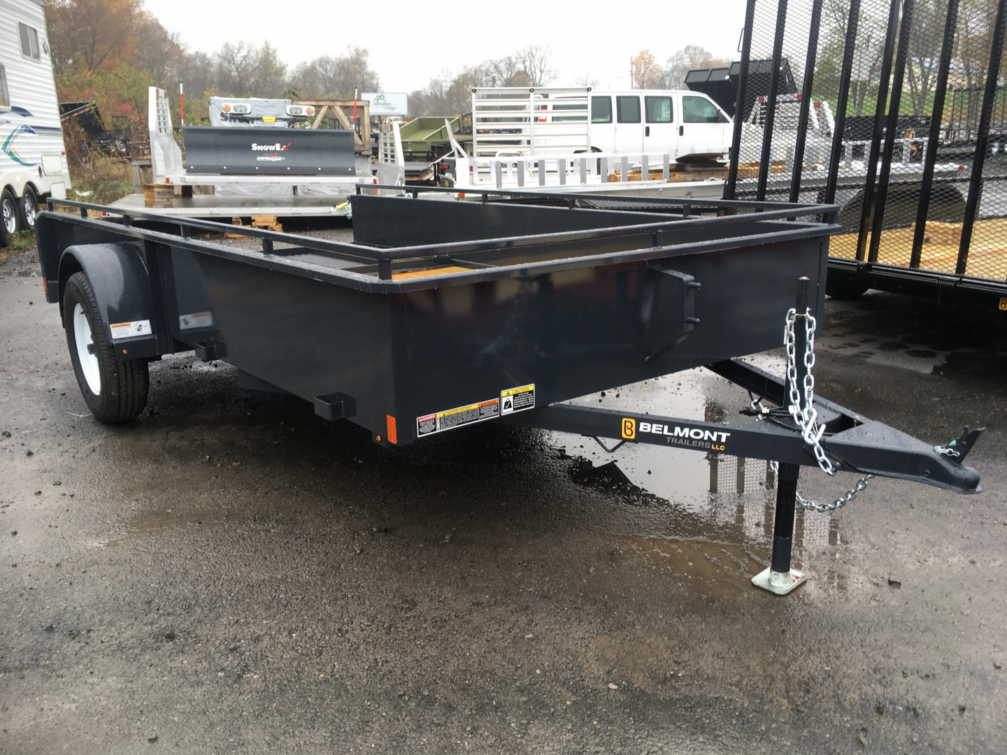 New 2026 Belmont - 6x12 Solid Side - Charcoal Utility Trailer