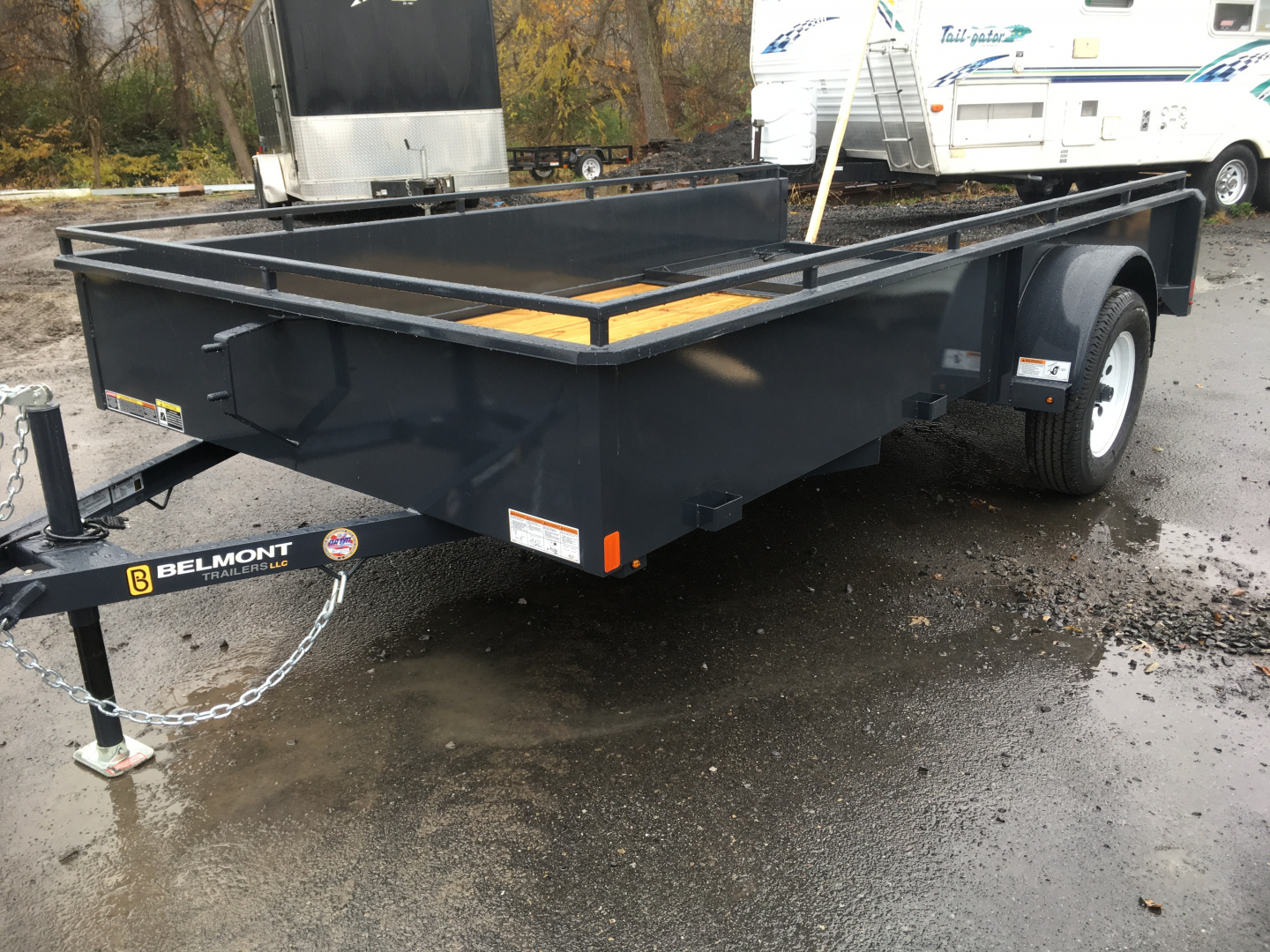 New 2026 Belmont - 6x12 Solid Side - Charcoal Utility Trailer