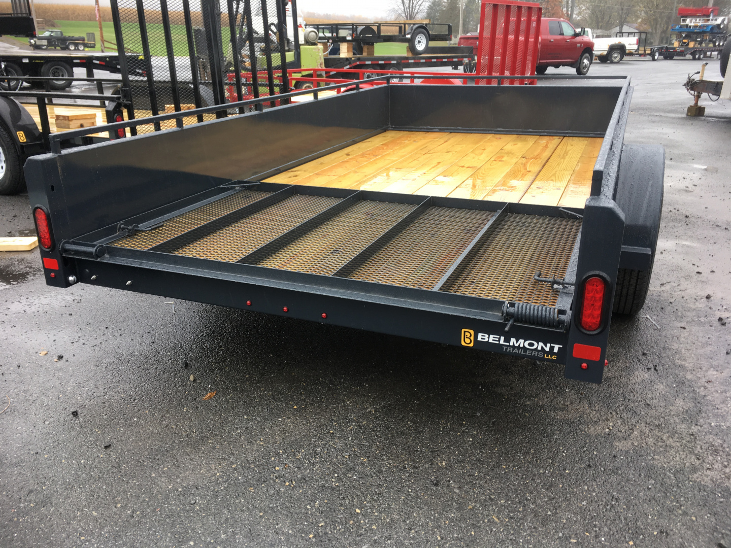 New 2026 Belmont - 6x12 Solid Side - Charcoal Utility Trailer