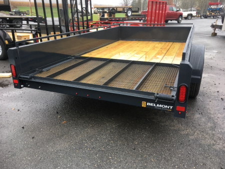 New 2026 Belmont - 6x12 Solid Side - Charcoal Utility Trailer