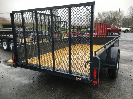 New 2026 Belmont - 6x12 Solid Side - Charcoal Utility Trailer