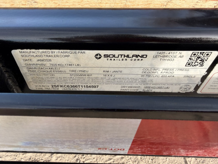 New 2026 Southland Trailers 7-HD20 Tilt Deck Equipment Hauler 16K GVWR