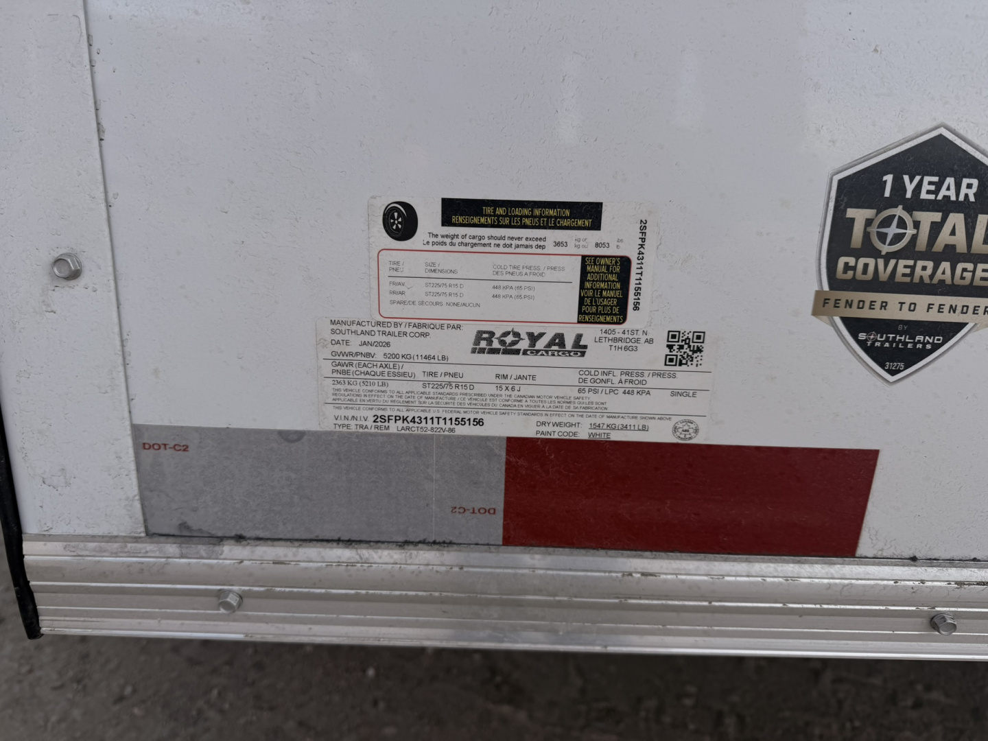 New 2026 Royal 8-20-1.5V Enclosed Car Hauler