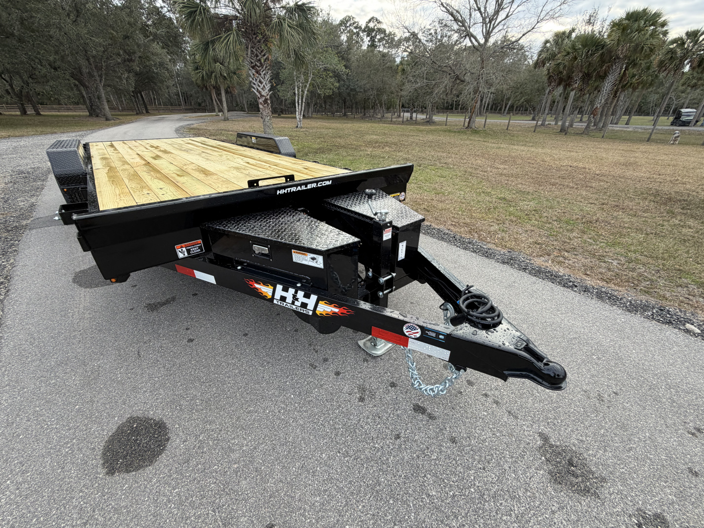 New 2026 H&H Trailers 10K 82X20 Electric Tilt Speed Loader Car Hauler