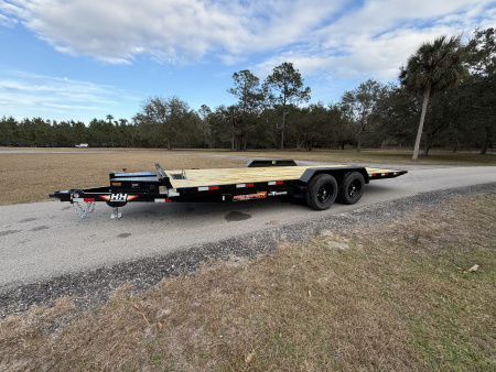 New 2026 H&H Trailers 10K 82X20 Electric Tilt Speed Loader Car Hauler