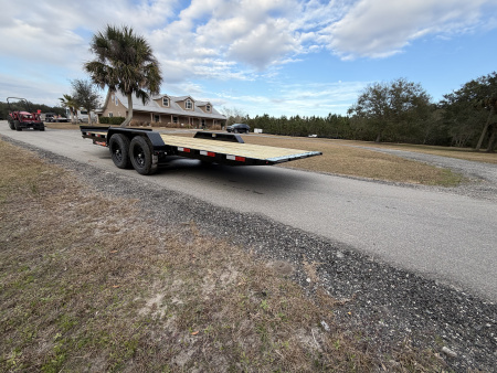 New 2026 H&H Trailers 10K 82X20 Electric Tilt Speed Loader Car Hauler