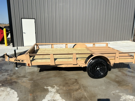 New 2026 Rice Trailers RSM8212 Utility Trailer