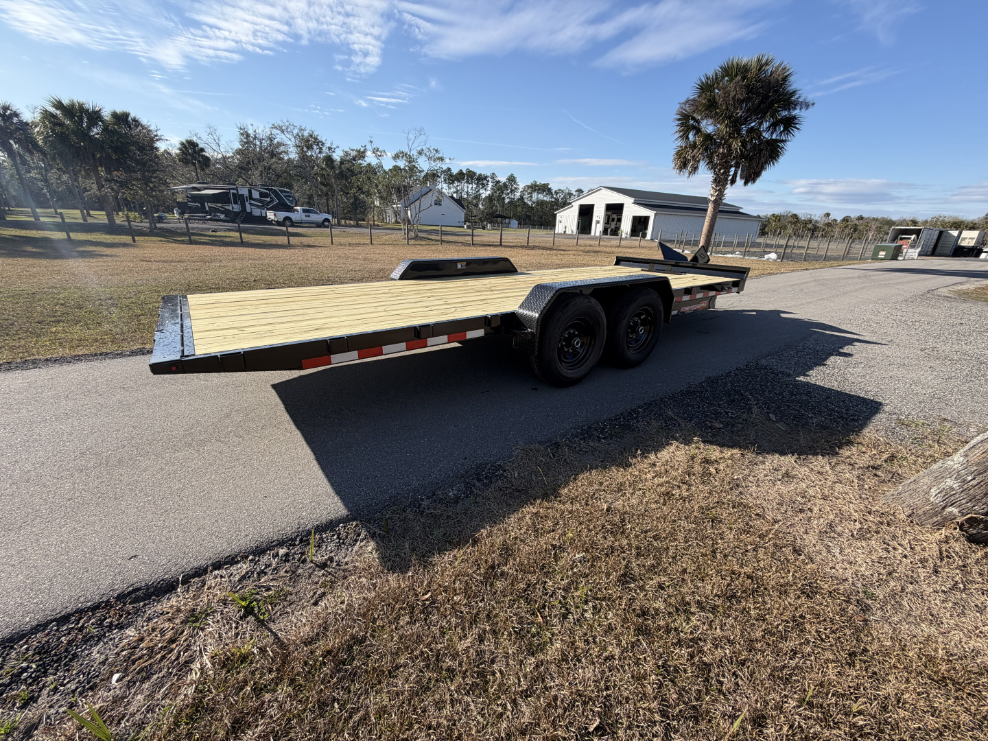 New 2026 H&H Trailers 14K 82X20 Electric Tilt Speed Loader Car Hauler