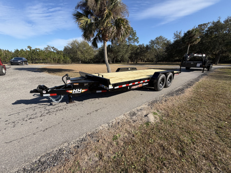 New 2026 H&H Trailers 14K 82X20 Electric Tilt Speed Loader Car Hauler