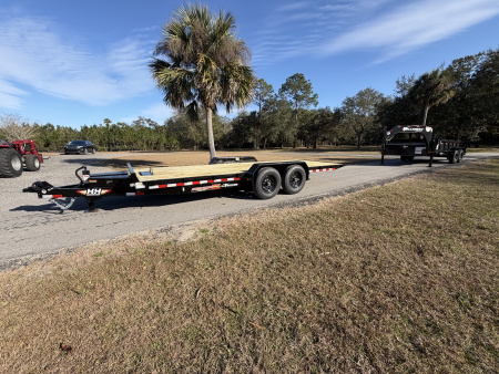 New 2026 H&H Trailers 14K 82X20 Electric Tilt Speed Loader Car Hauler