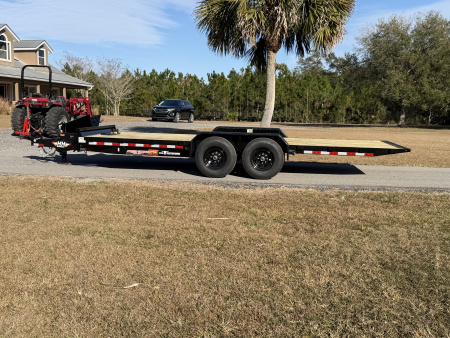 New 2026 H&H Trailers 14K 82X20 Electric Tilt Speed Loader Car Hauler