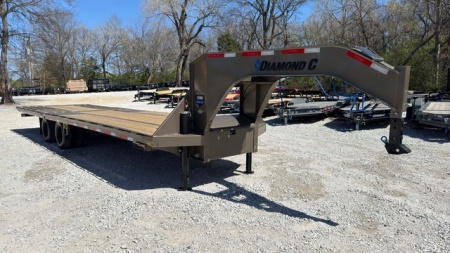 New 2026 Diamond C Trailers FMAX210 12' Hydraulic Dovetail 30'X102  Flatbed Trailer