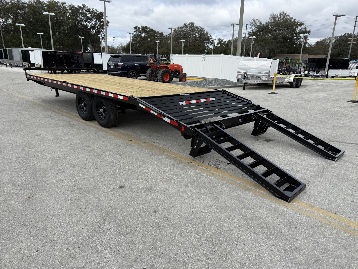 New 2026 Sure-Trac 8.5x20+4 15K Standard Duty Beavertail Deckover Trailer