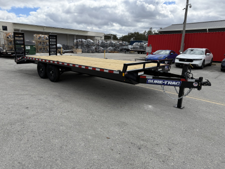 New 2026 Sure-Trac 8.5x20+4 15K Standard Duty Beavertail Deckover Trailer
