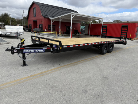 New 2026 Sure-Trac 8.5x20+4 15K Standard Duty Beavertail Deckover Trailer