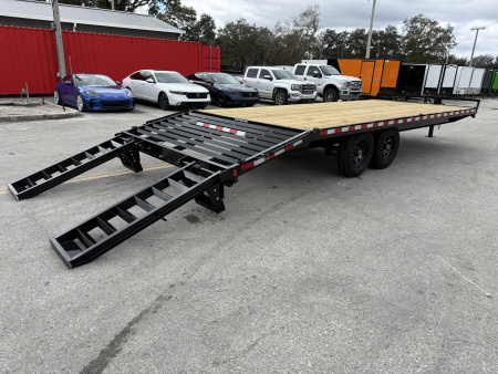New 2026 Sure-Trac 8.5x20+4 15K Standard Duty Beavertail Deckover Trailer