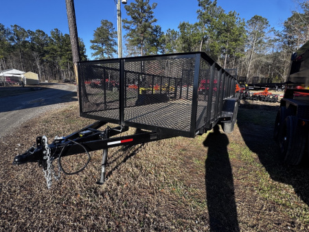 New 2026 Clay's 7x16 36  Mesh Side 7K Landscape trailer