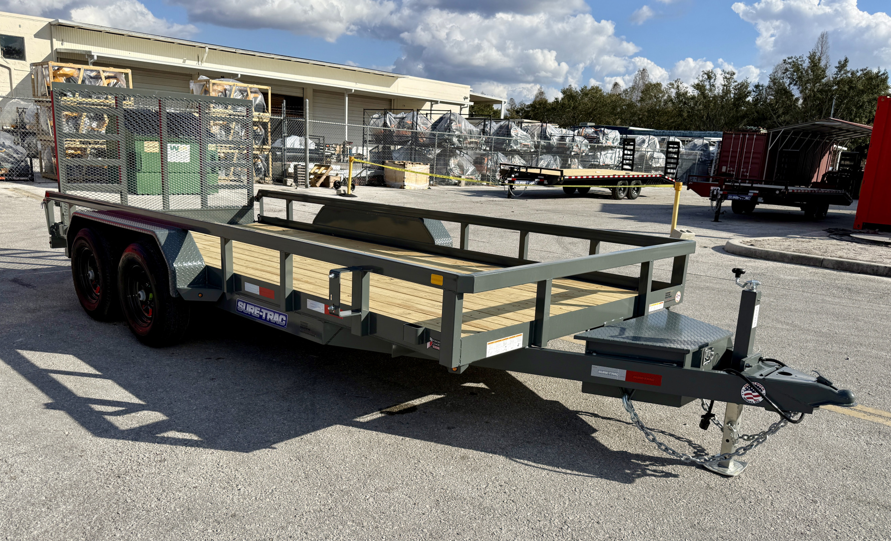 New 2026 Sure-Trac 7x16 10K Tube Top Utility Trailer