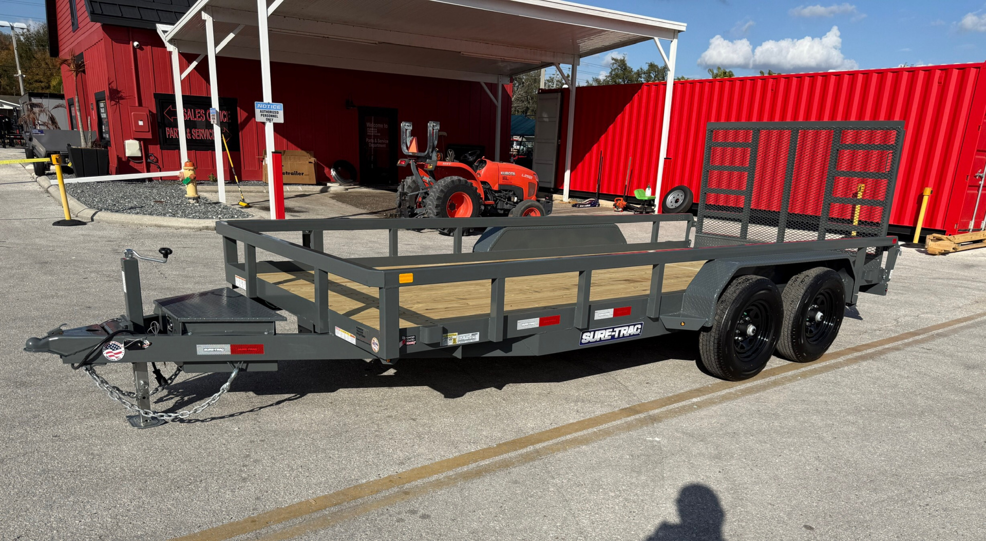 New 2026 Sure-Trac 7x16 10K Tube Top Utility Trailer