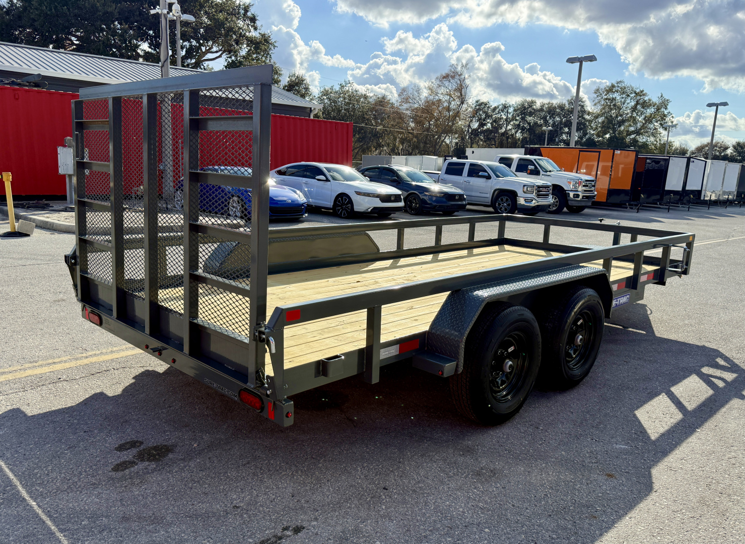 New 2026 Sure-Trac 7x16 10K Tube Top Utility Trailer