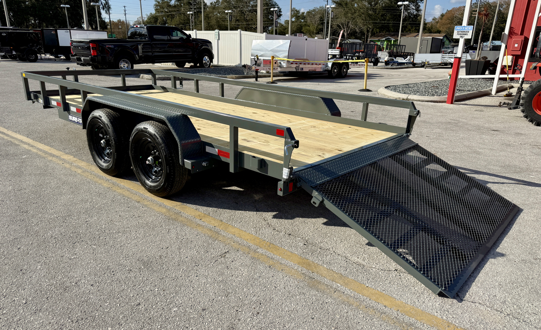 New 2026 Sure-Trac 7x16 10K Tube Top Utility Trailer