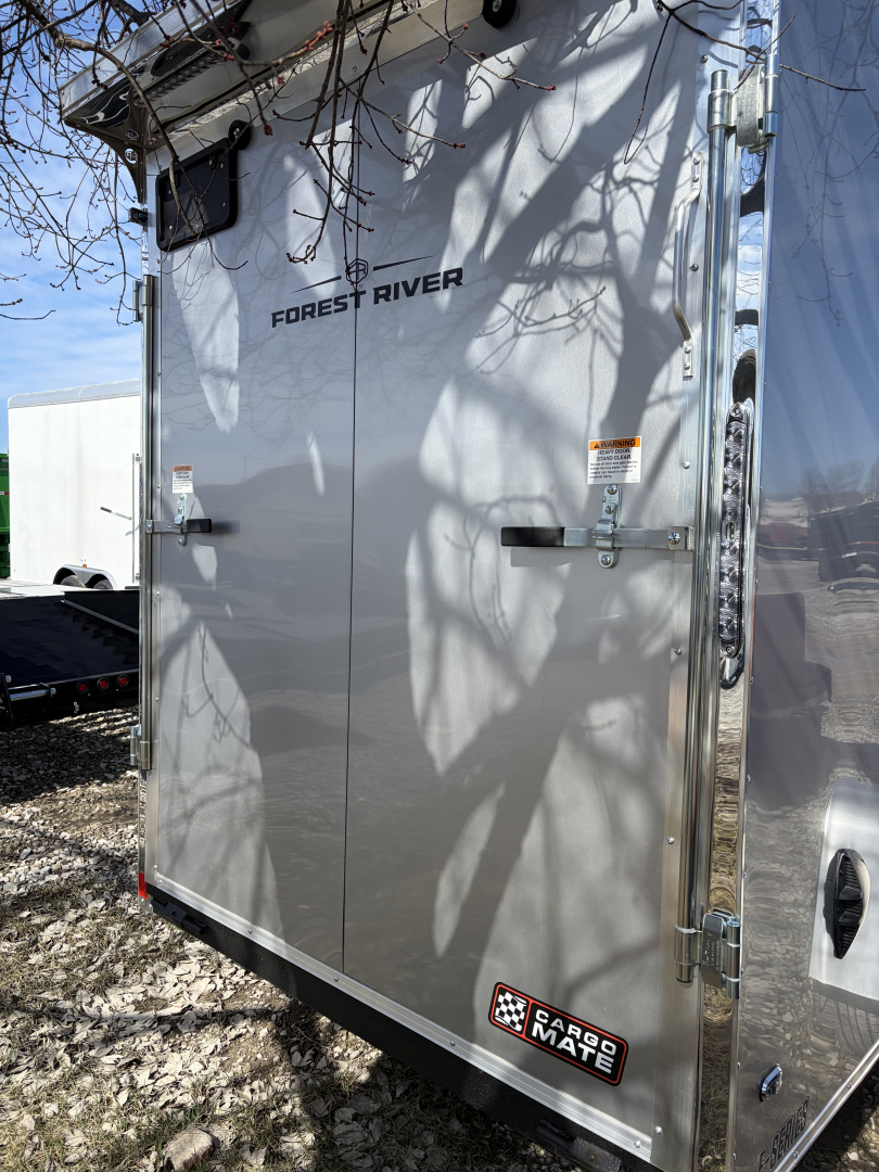 New 2026 CARGO MATE ENCLOSED EHW612SA-24 6X12 SA RAMP DOOR (GVW:2990)  SILVER FROST
