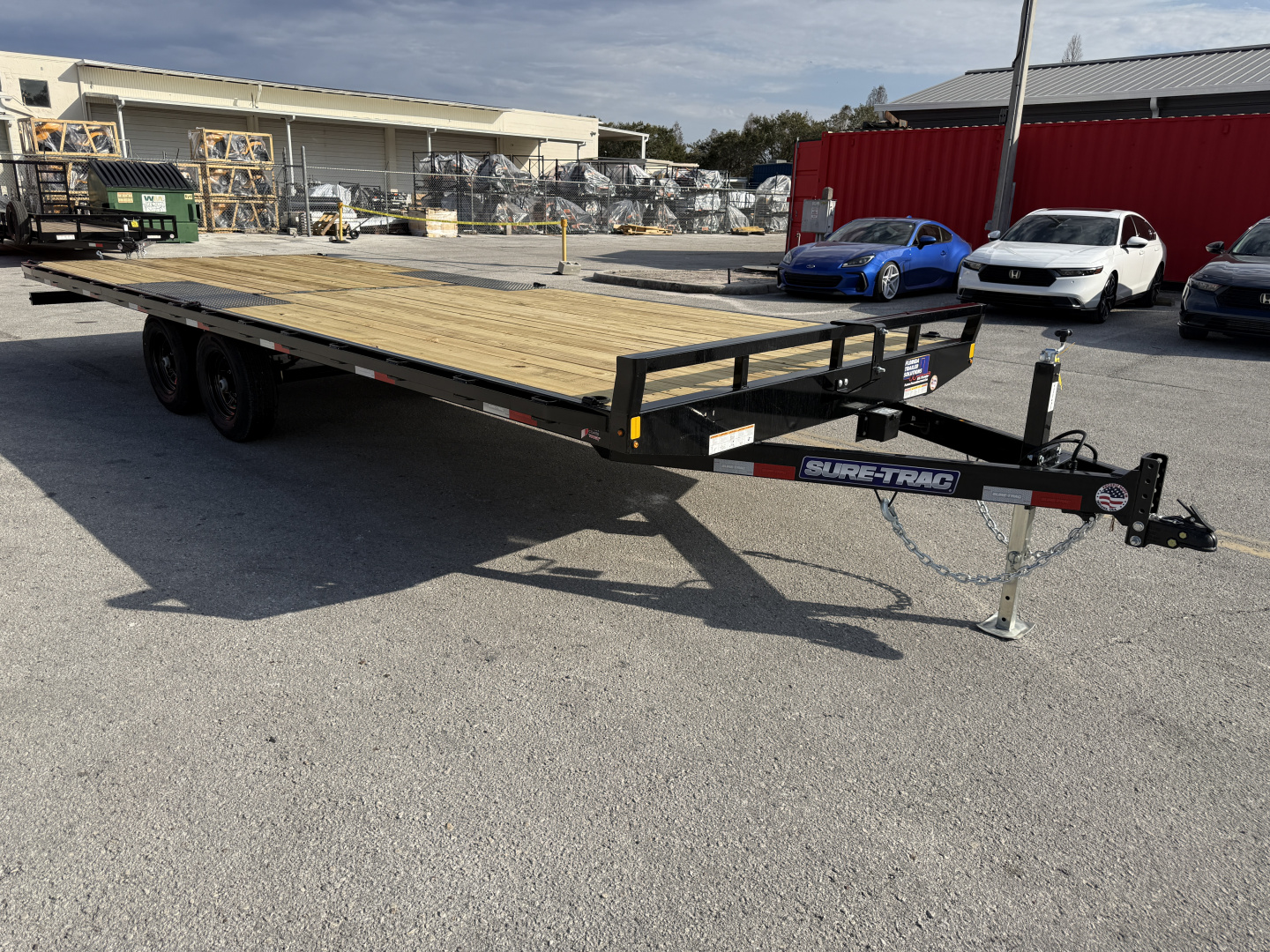 New 2026 Sure-Trac 8.5x22 LP Flatbed 10K Deckover Trailer