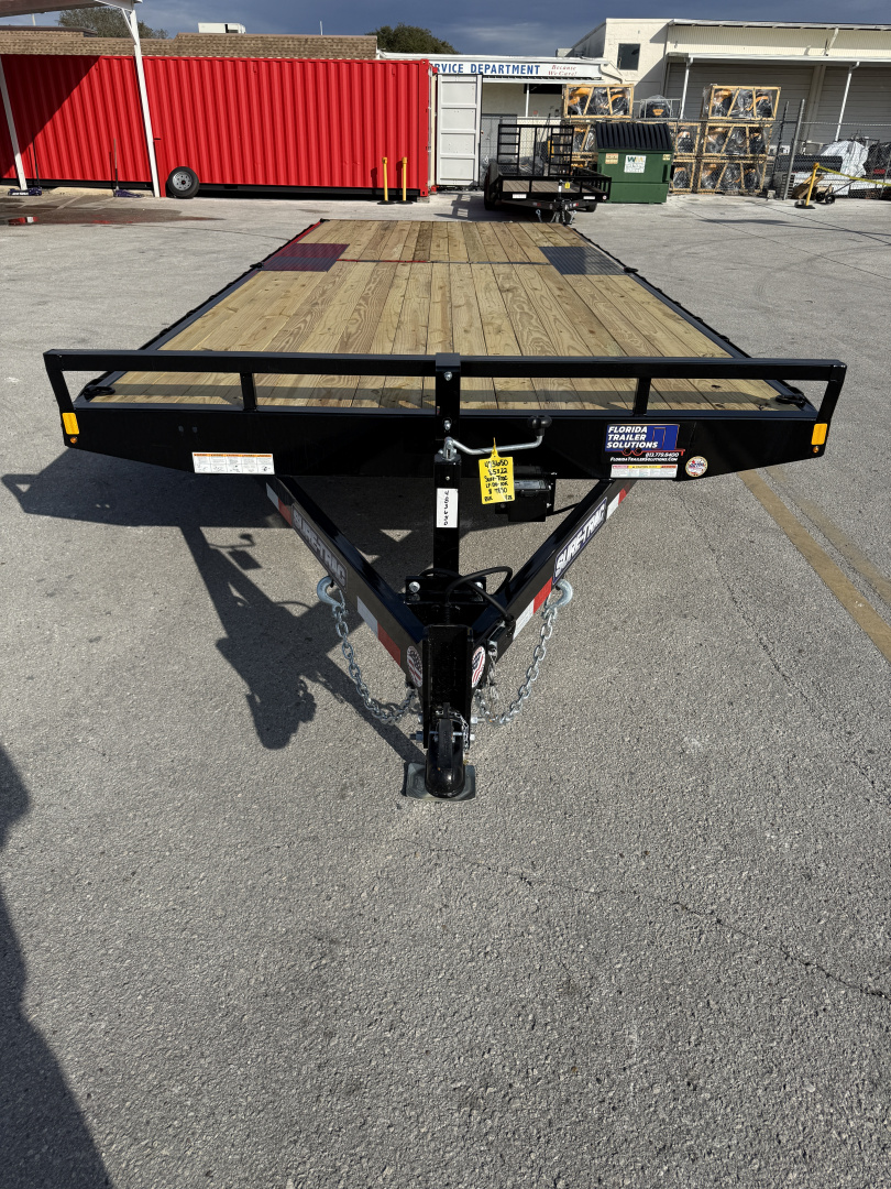 New 2026 Sure-Trac 8.5x22 LP Flatbed 10K Deckover Trailer
