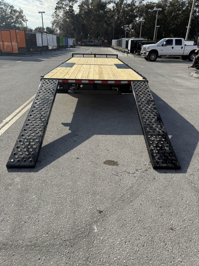New 2026 Sure-Trac 8.5x22 LP Flatbed 10K Deckover Trailer