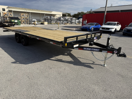 New 2026 Sure-Trac 8.5x22 LP Flatbed 10K Deckover Trailer