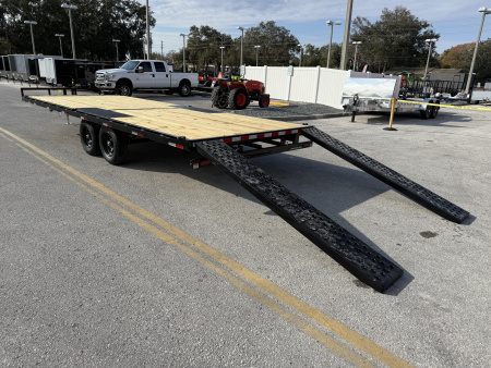 New 2026 Sure-Trac 8.5x22 LP Flatbed 10K Deckover Trailer