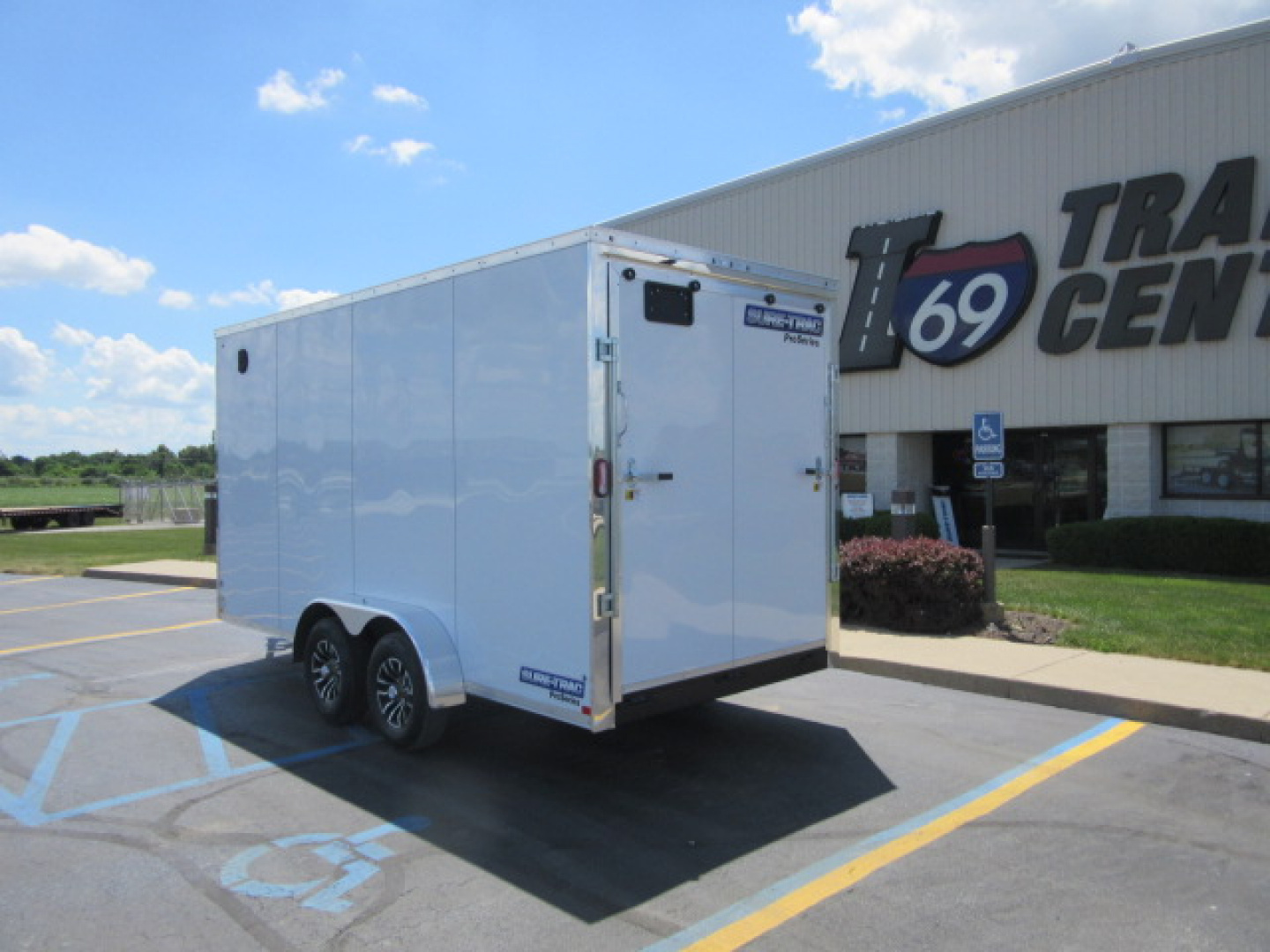 New 2026 Sure-Trac 7 x 16 STW8416TA-100 Cargo / Enclosed Trailer 10K / 12-inch Additional Height / Translucent Roof