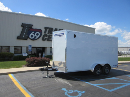 New 2026 Sure-Trac 7 x 16 STW8416TA-100 Cargo / Enclosed Trailer 10K / 12-inch Additional Height / Translucent Roof