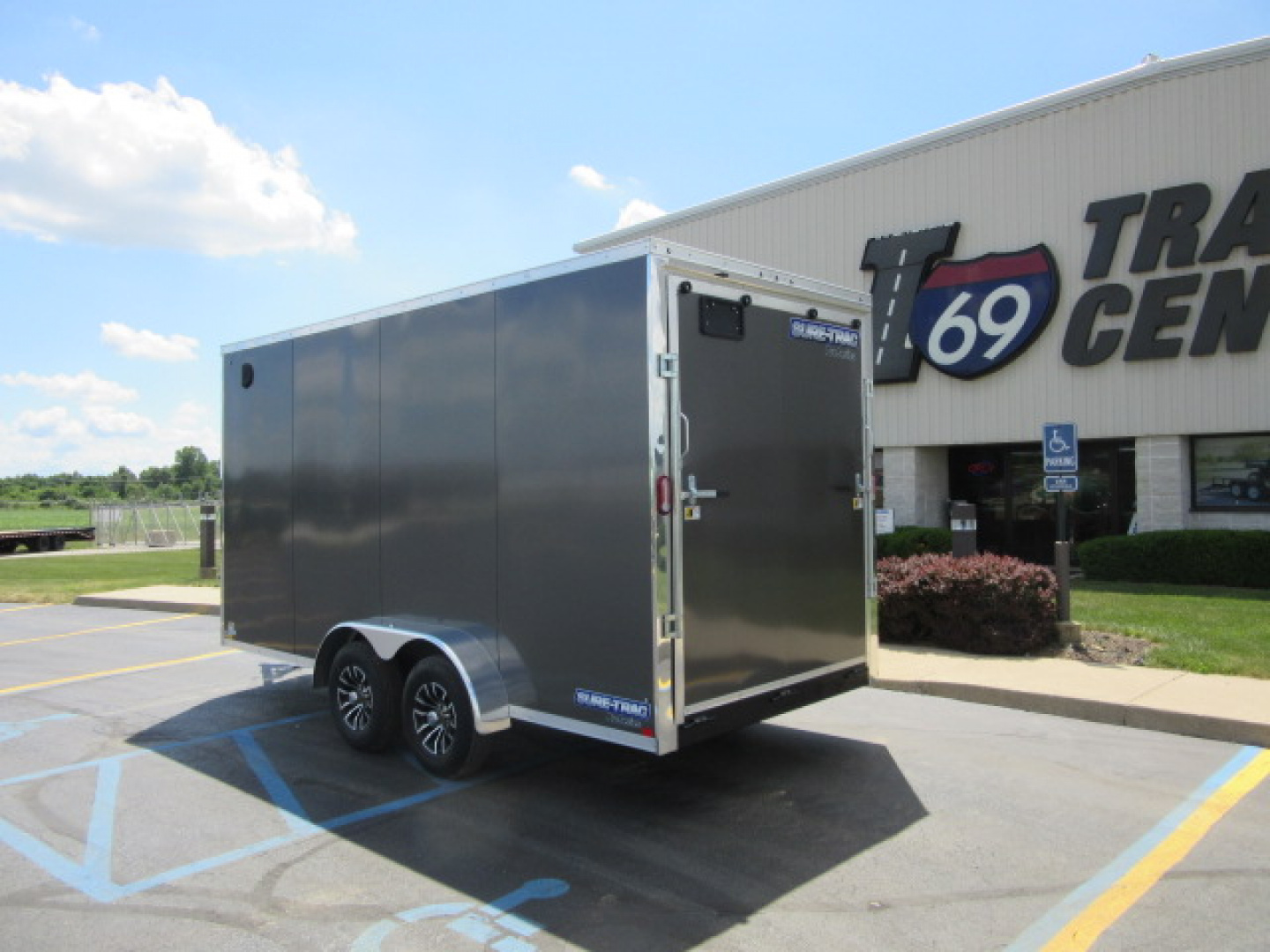 New 2026 Sure-Trac 7 x 16 STW8416TA-100 Cargo / Enclosed Trailer 10K / 12-inch Additional Height / Translucent Roof