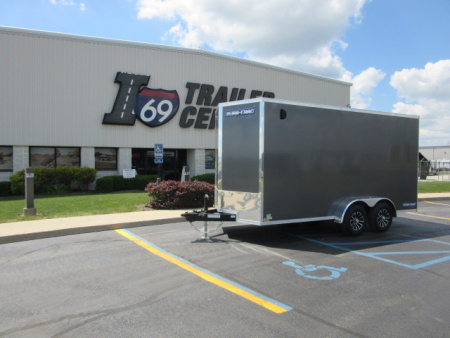 New 2026 Sure-Trac 7 x 16 STW8416TA-100 Cargo / Enclosed Trailer 10K / 12-inch Additional Height / Translucent Roof
