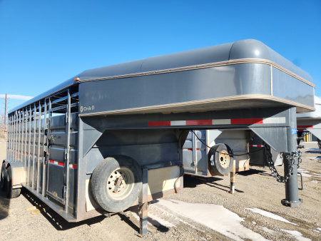 Used 2015 Circle D STOCK TRAILER 20'